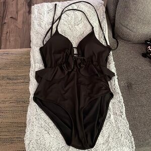 Nwot one piece ribbed suit